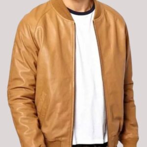 Tan Color Leather Jacket