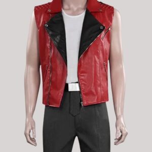 Thor Reds And Black Studded Vest