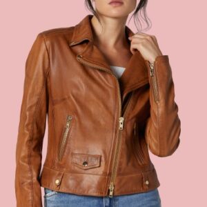 Womens Leather Motorcycle Jacket