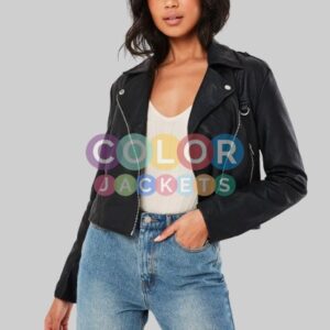 Black Faux Leather Jacket