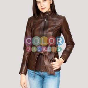 Brown Womens Leather Jacket