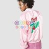 90s Cherry 7up Pink Satin Jacket - Image 3