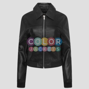 Leather Bomber Jacket Women