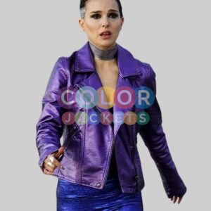 Purple Leather Jacket