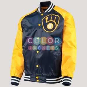 Milwaukee Brewers The Lead Off Hitter Satin Jacket