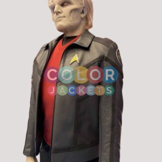Strange New Worlds Star Trek Leather Jacket