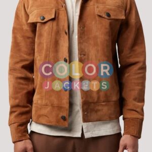 Suede Leather Jacket Men