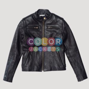 Women Black Leather Jacket