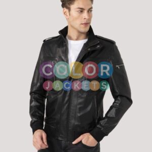 Black Leather Jacket For Men