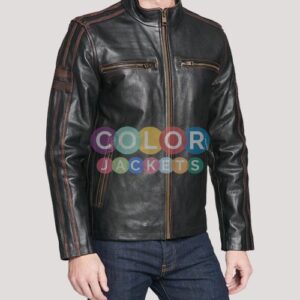 Blacks Rivet Leather Jacket