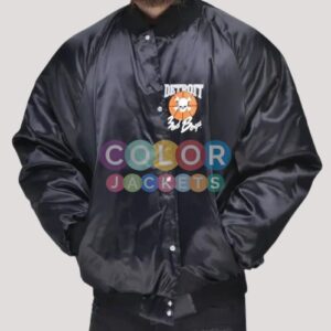 Detroit Bad Boys Varsity Satin Jacket