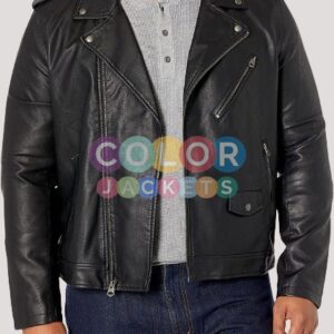 Faux Leather Motorcycle Jacket