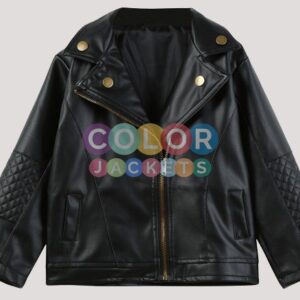 Girls Faux Leather Jacket