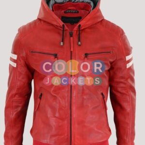 Leather Jacket Hoodie