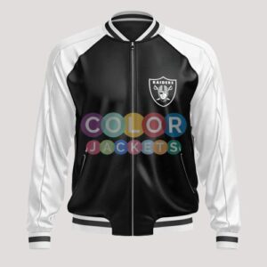 Raiders Bomber Leather Jacket