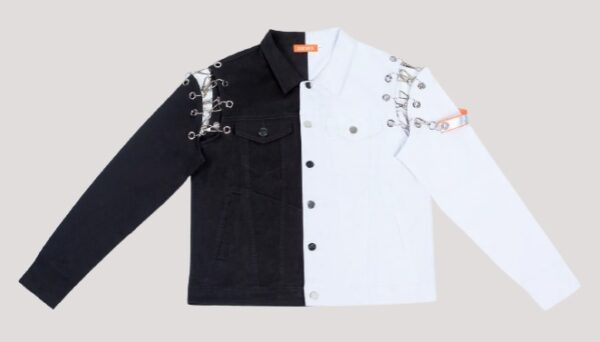 212 Fun Black & White Denim Jacket