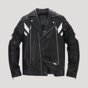 Black Structured Leather Jacket