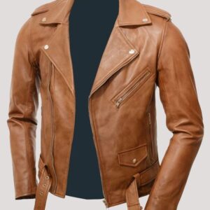 Mens Biker Leather Jacket