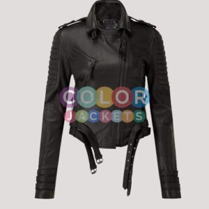 Motorcycle Leather Jacket Women's