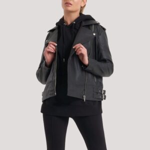 Oversized Black Leathers Jacket