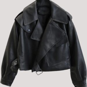 Oversized Leather Jacket Womens