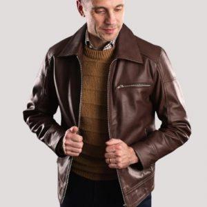 Brown Leather Jacket Mens Outfit