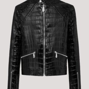 Crocodile Leather Jacket