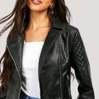 Faux Leather Jacket Women