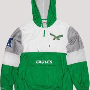 Jalen Hurts Philadelphia Eagles Green Pullover Jacket