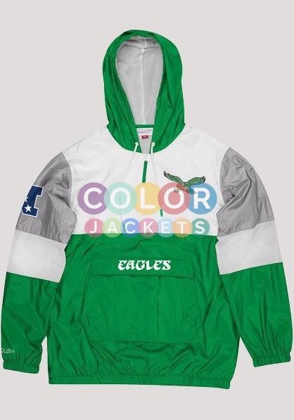 Jalen Hurts Philadelphia Eagles Green Pullover Jackets - A2 Jackets