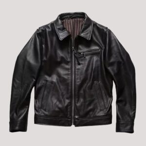 Jos A Bank Leather Jacket