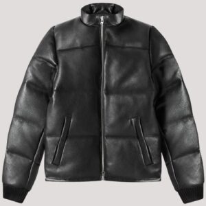 Leather Bubble Jacket