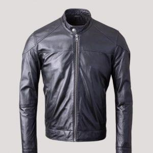 Leather Jacket Black Men's