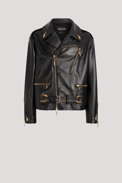 Leather Jacket Gold Hardware