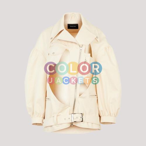 Longline Leather Jacket