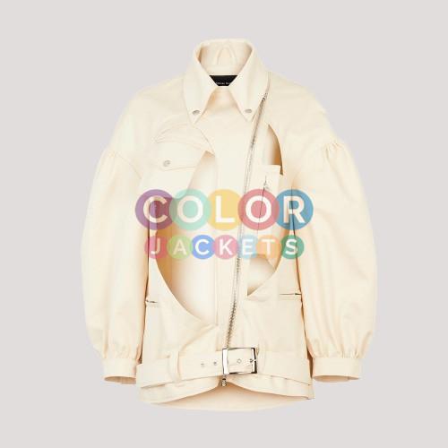 Women's Simone Rocha Biker Longline Jacket - Image 2