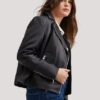 Mango Biker Leather Jacket - Image 3