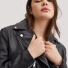 Mango Biker Leather Jacket - Image 2