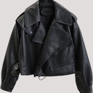 Oversized Faux Leather Jacket