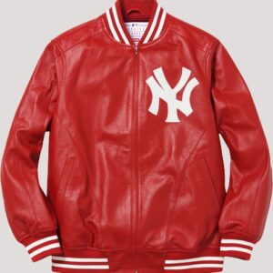 Yankees Leather Varsity Jacket