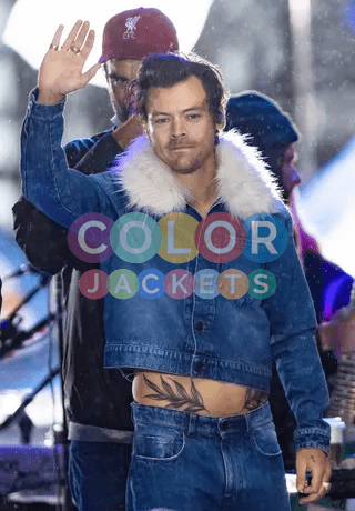 Today Show Harry Styles Rehearsals Denim Jacket - Image 2