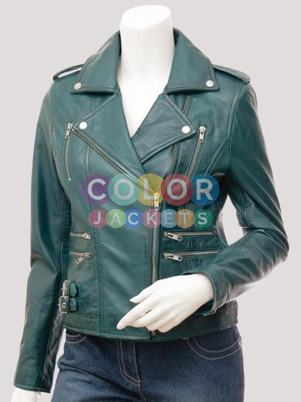Lady Leather Motorcycle Jacket