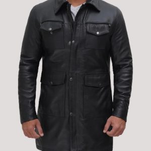 Mens 3 4 Length Leather Jacket