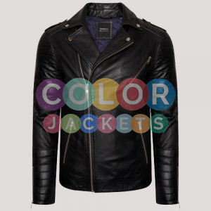 Mens Leather Riding Jacket