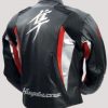Suzuki Hayabusa Motorcycle Leather Red Racing Jacket - Image 2