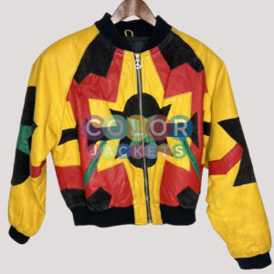Colorful Leather Jacket