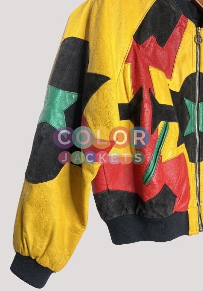 Colorful Leather Jacket - Color Jackets
