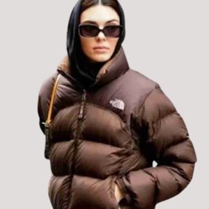 Kendall Jenner Brown Puffer Jacket