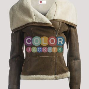 Leather Jacket With Fur Collar Womens