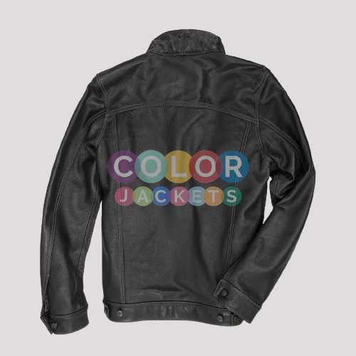 Leather Jean Jacket - Color Jackets